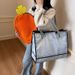 2025 Spring Summer New Style Radish Large Capacity Tote Sports Women Badminton Handheld Tennis Cute Shoulder Bag_desvips.com