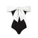 Women's Strapless One-Piece Swimsuit - Sexy Halter Neck With Bow Detail Skirted Design & UPF 50+ Sun Protection 2-Piece Set For Beach & Pool_desvips.com
