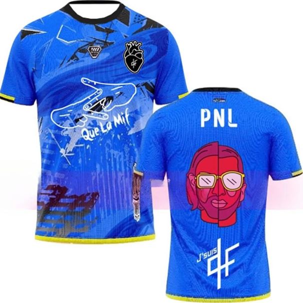 Summer New Thailande Maillots PNL Tee Children Adult Top O-Neck Loose Breathable Men Women Sports T-Shirt_desvips.com