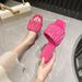 Sheii Su Yinyin MIU Style Pleated Square Toe Slip-On Sandals For Women Spring Outdoor Soft Sole Slippers Soccer Jerseys_desvips.com
