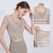 2-Piece Mesh Outerwear Slimming Sports Bra Set For Running Fitness Yoga Vest_desvips.com