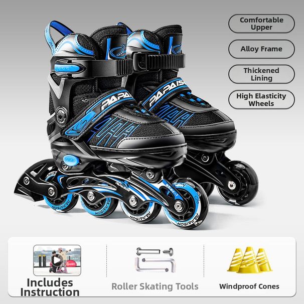 Beginner Roller Skate Full Flash Single Adult Children's Inline Skates Sports Outdoor Equipment_desvips.com