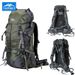 Topsky 50L Waterproof Hiking Backpack For Men & Women - Lightweight, Breathable, Anti-Shock, Expandable With SOS Whistle & Reflective Strips_desvips.com