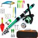 Combination Portable Long Casting Mini Full Sea Rod Fishing Gear Set_desvips.com
