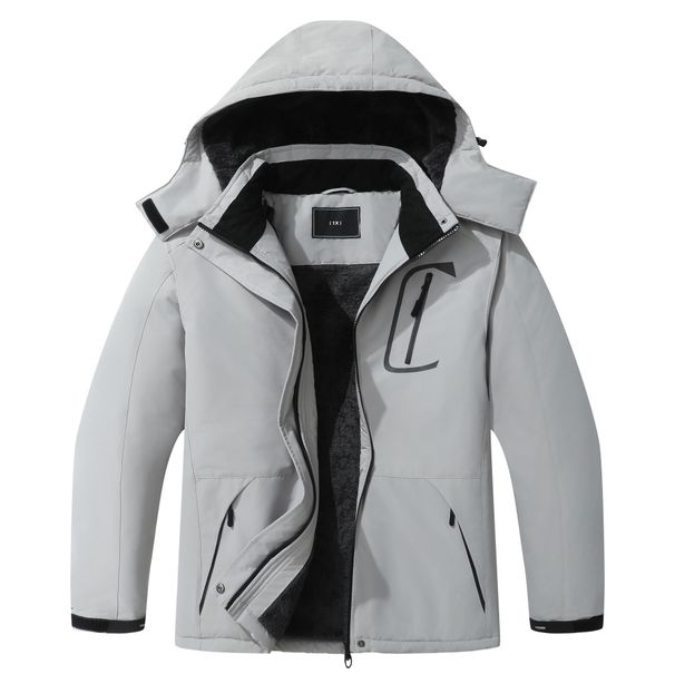 Cross Border Unisex 3 In 1 Jacket Set, Men's Jacket, Autumn And Winter Fleece Lined, Thickened Hooded Mountaineering Suit_desvips.com
