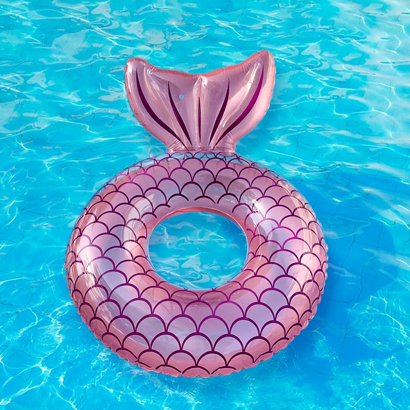 Beauty Fishtail Swimming Ring Adult Life Buoy Floating Water Chair Inflatable Floating Bed Swimming Ring_desvips.com