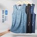 Fitness Sports Vest Summer Ice Silk Thin Quick-Dry Men's Running Basketball Training Sleeveless Sweat-Absorbing_desvips.com