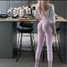 Yoga Pants Peach Shaped Yoga Workout Pants For Women, High Waisted, Stretchy, Elastic, Suitable For Running, And Seamless._desvips.com