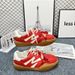 2025 Autumn New Genuine Leather Beaded German Training Shoes For Women, Casual Versatile Color-Block Forrest Gump Shoes,_desvips.com
