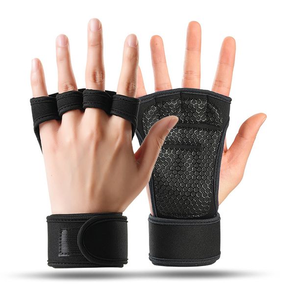 Fitness Gloves Anti-Slip Palm Protection Gym Dumbbell Equipment Weightlifting Sports Extended Wrist Support Training Gloves_desvips.com