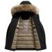 Men's Thick Down Jacket With Detachable Raccoon Fur Hood - 90% White Duck Down, Windproof & Warm Coat For Business Casual Wear_desvips.com