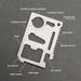 Stainless Steel EDC Pocket 11 In 1 Credit Card Portable Multi Function Survival Tool For Outdoor Campi Hunti_desvips.com