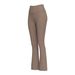 Juyitang Women's Hip-Lifting High-Waist Slimming Fitness Sports Flared Yoga Bell-Bottom Pants_desvips.com