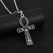 Ankh Cross Titanium Steel Pendant Niche Ancient Egyptian Symbol Necklace Men's Accessory_desvips.com