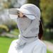 Summer Men Women, Sun Protection Hat For Fishing And Tea Picking, UV Protection, Windproof, Face Covering, Sunshade Mask_desvips.com
