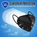 YOTU KN95 Face Masks 60 Pieces, 5-Layer Cup Dust Mask With 95% Filter Efficiency, Suitable For Home, Work, And Restaurants_desvips.com