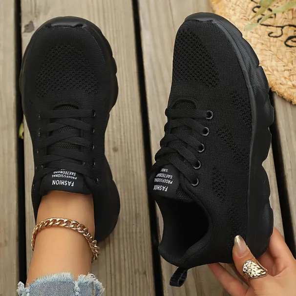Sneakers Lightweight Running For Women Comfortable Sport Shoes Jogging Tennis Outdoor Walking Black Size 36-42_desvips.com