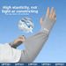 Running Arm Warmers Men's Sunscreen Arm Sleeves Ice Silk Cool Breathable UV Protective Loose Fit For Outdoor Cycling Summer Running_desvips.com