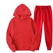 Men's Spring And Autumn Solid Color Hoodie Trendy Casual Sports Two-Piece Set_desvips.com
