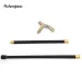 Golden White Wolf Head Flower Totem Relief Walking Cane Fashion Walking Stick Gentleman Crosier Knob Walking Stick 93cm_desvips.com