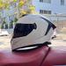 LVS National Standard Motorcycle Helmet Men's And Women's Full Face Winter Electric Bluetooth Headgear All Seasons Dual Lenses_desvips.com