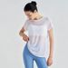 Hsinchu Festival Yarn Summer Fitness Short Sleeve Breathable T-Shirt Hollow Out Beautiful Back Sports Top Women's Yoga_desvips.com