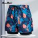 Swim Trunks Men's Boxer Five-Point Swimsuit Set Anti-Embarrassment New Professional Beach Adult Swimming Gear_desvips.com