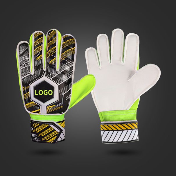 Football Goalkeeper Gloves Latex Finger Protection For Adults And Children, Thickened PU Leather Strap, Anti-fall_desvips.com