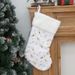 001 Cross-Border New Gold Stamping Snowflake White Rabbit Fur Socks Gift Bag Christmas Decoration Pendant_desvips.com