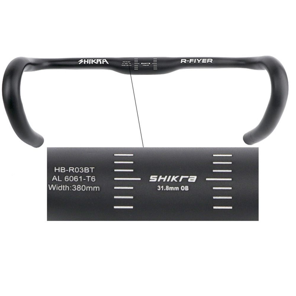 SHIKRA Road Bike Extended Drop Gravel Off-Road Lightweight Aluminum Alloy Bicycle 31.8mm Handlebar_desvips.com
