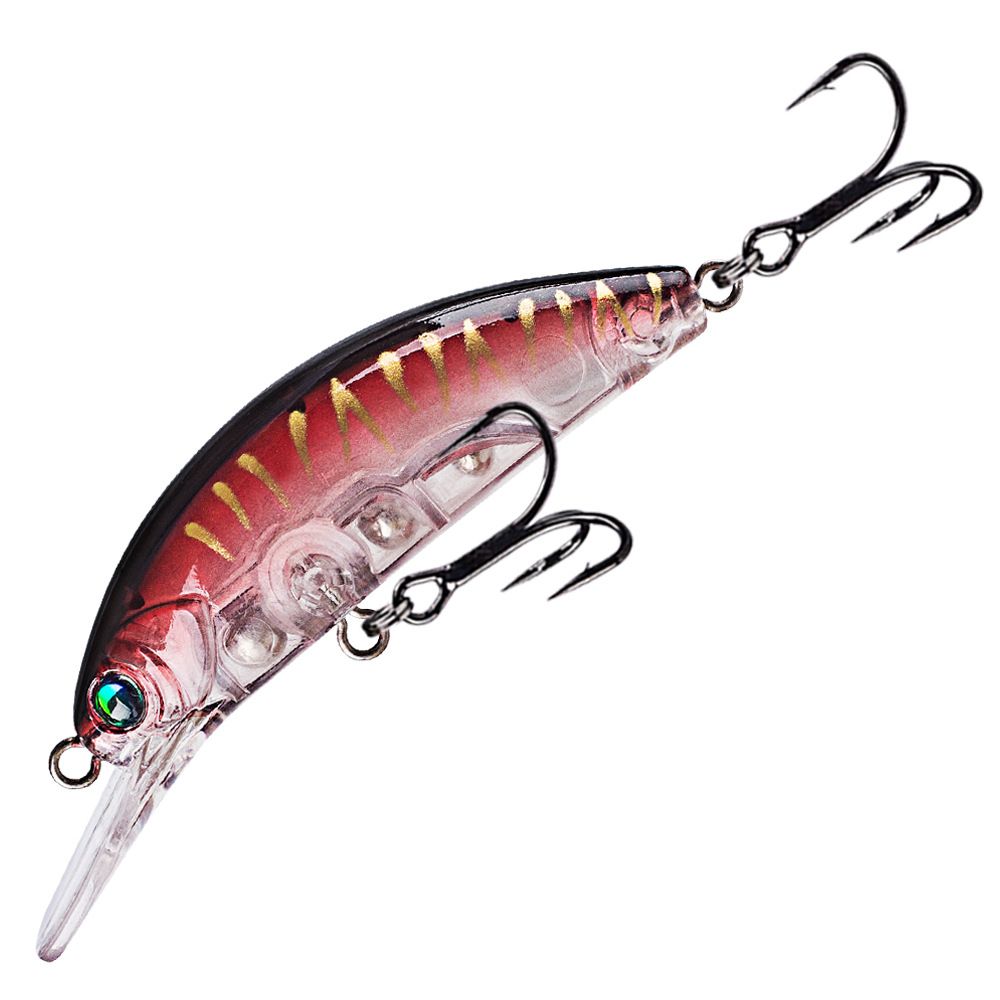 4.6g Crankbait Fishing Lure Floating Hard Bait Laser Bass Lure ABS Minnow Rattle Ball For Long Casting Saltwater Trout Pike_desvips.com