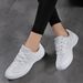 SG06 Youth Breathable Mesh Women Cheerleading Shoes White Lightweight Sneakers For Aerobics Fitness Sports Training_desvips.com