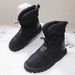 Ski Boots Nine Color Snowflake Snow Boots Travel Russian Large Lapel Fashionable Warm Thick Fur Thick Insole Wholesale And Retail_desvips.com
