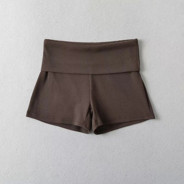 High-waisted Girl Shorts, Street Style Trendy European And American Women's Clothing, Elastic Hip-hugging Hot Pants,_desvips.com