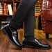 Mens Flat Shoes/5cm Dress Formal Leather Elevator Height Increase Shoes Mens Business Wedding Oxford Zapatos De Hombre_desvips.com
