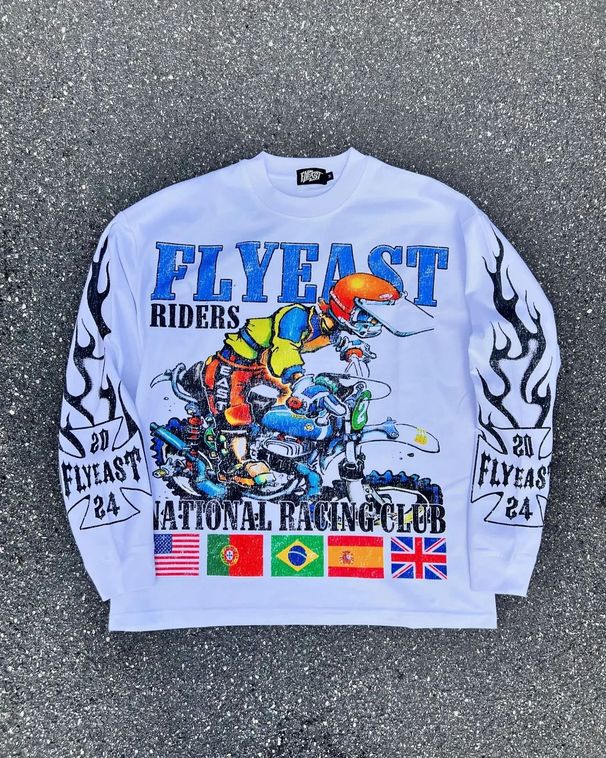 2025 New Trendy Fa Ke Two-Piece Wide-Leg Pants Printed Series Youth Couple Round Neck T-Shirt_desvips.com