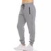 European Size Hot-Selling Sports Casual Pants Cross-Border Men's Zipper Fleece Thickened Fitness Running Solid_desvips.com