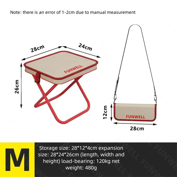 Crossbody Handbag Pencil Case Small Folding Chair Portable Outdoor Fishing Train Travel Camping Sketching Strap Stool_desvips.com