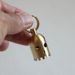 CNC Pure Brass Copper Ghost Bell, Wind Chime, EDC Paracord Knife Pendant, Car And Phone Accessory, Keychain_desvips.com