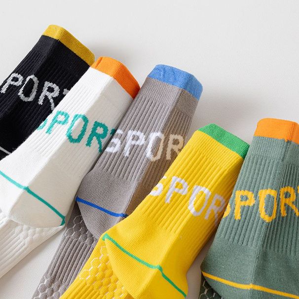 100% Polyester-cotton Professional Sports Socks, Mid-length, Polyester-cotton, Suitable For Spring And Autumn, Marathon_desvips.com