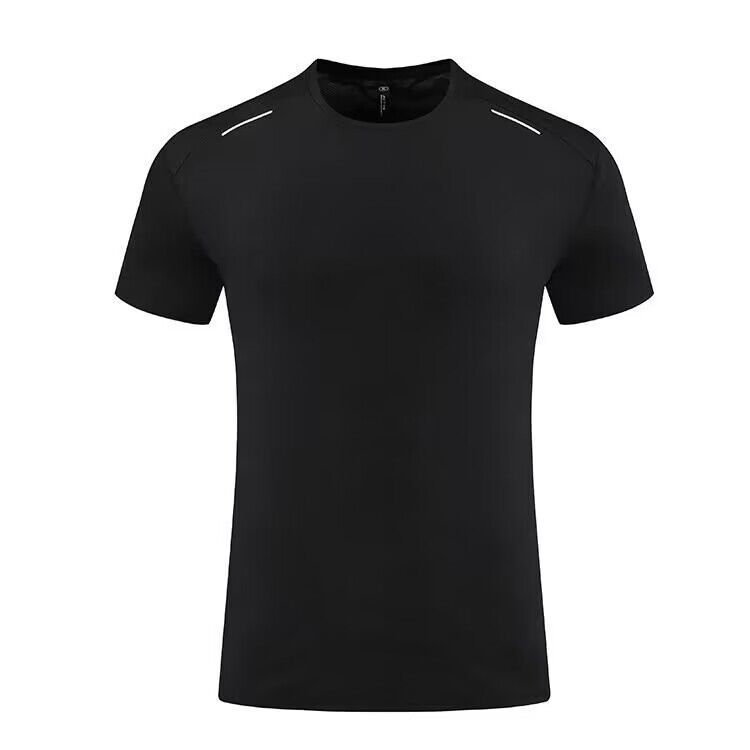 Men's Clothing Sports Quick-Drying Clothes T-Shirt Training Running Fitness Clothes Ice Silk Short Sleeves Loose Breathable Round Neck_desvips.com