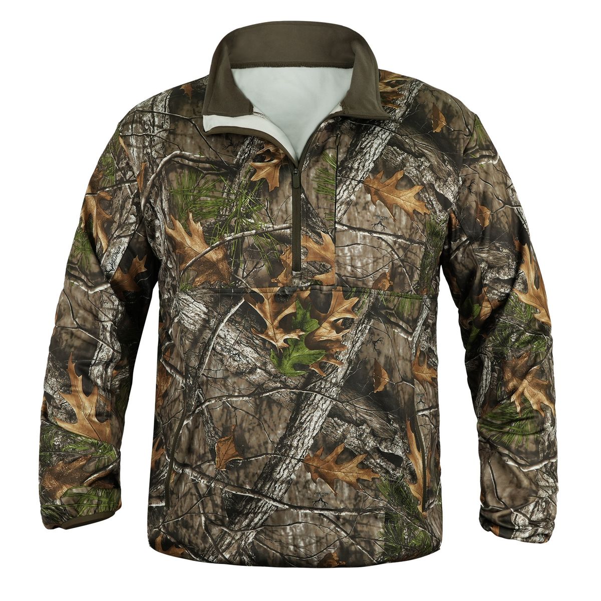 LOOGU Camo Thermal Half-Zip Pullover – Men's & Women's Winter Hunting Shirt For Hiking, Camping & Outdoor Adventures (SUPER2.0 Camo )_desvips.com