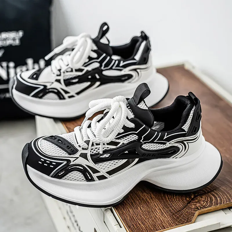 designer Shoes 2026 Men's Height Increasing Dad Spring Autumn Casual Running Sneakers Thick Sole Trendy Sports Shoes 39_desvips.com