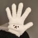 Japanese Style Girl Gloves Winter Warmth Fingered Embroidered Cute Cartoon Bear Cold-Proof Outdoor Cycling Student_desvips.com