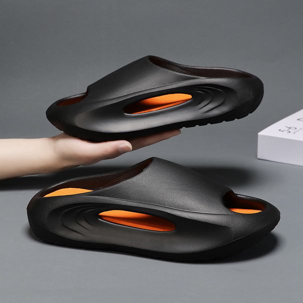 Unisex Platform Slides - Thick EVA Sole For Height Boost Non-Slip & Lightweight Trendy One-Strap Sandals For Outdoor/Sport Wear_desvips.com