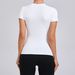 Women Top Yoga Shirts Quick Dry Running Tops Tights Push Up Workout Gym Clothes Short Sleeve Fitness Sports T-Shirts_desvips.com