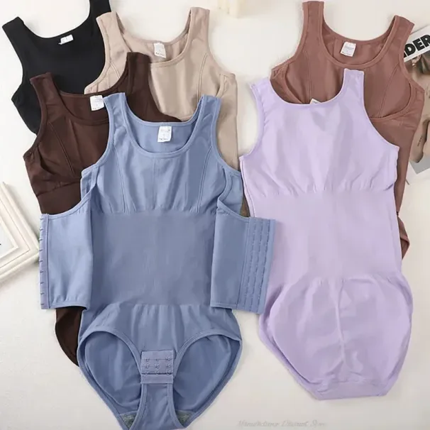 2025 New Bodysuit Shapewear With Zipper Belt Women Tummy Control Fajas Body Shaper Waist Trainer Slimming Cincher Corset_desvips.com