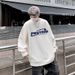 Round Neck Sweatshirt Men's Letter Spring Autumn Top American Style New Casual Trendy Brand Hoodless Jacket Long_desvips.com