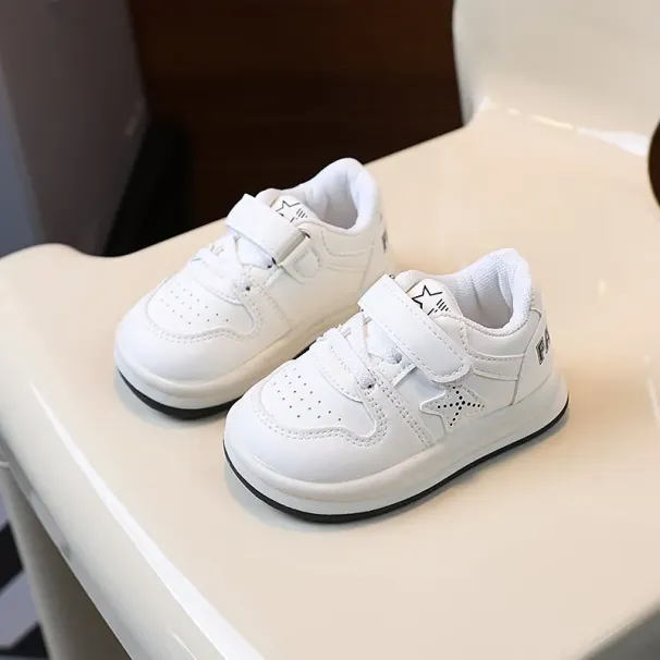 Toddler's Sneakers Fashion Design Baby Spring Autumn Kids Casual Sport Shoe Soft Non Slip Pu Leather Skateboard Shoes_desvips.com