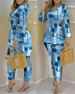 Women's Clothing 2023 spring and summer printed fashion 2 piece suit_desvips.com
